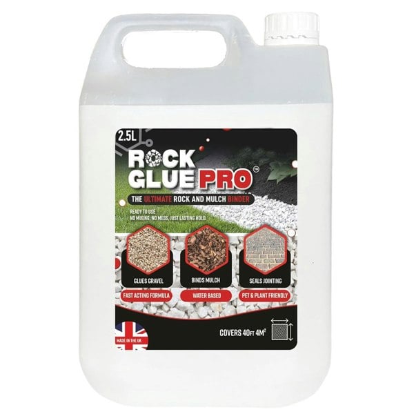 Gravel Binder For Bonding Stones, Mulch, Bark & Garden Paths Long Lasting Weatherproof Ready To Use Formula