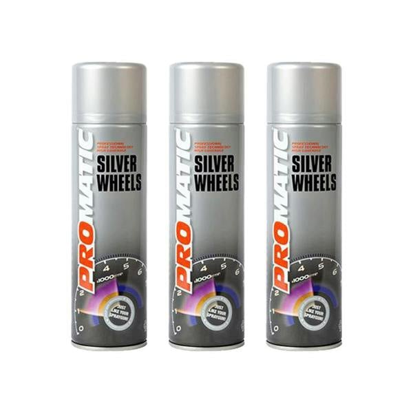 Promatic 3X Promatic Wheel Silver Spray Paint 500ml