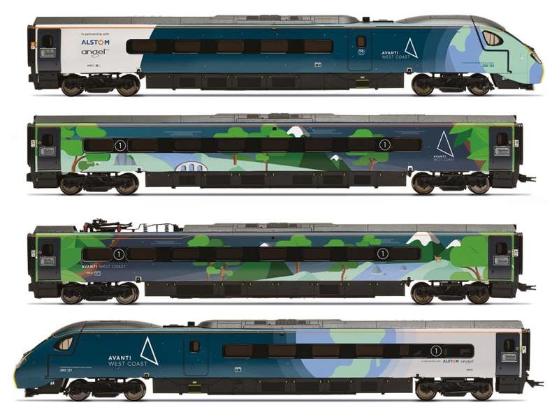 Hornby Class 390 121 4 Car EMU Avanti West Coast COP26