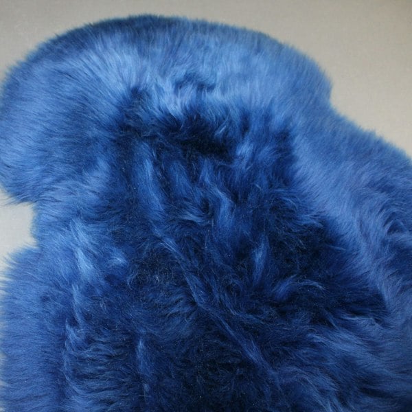 Hide Rugs Sheepskin Rug UK Navy Blue