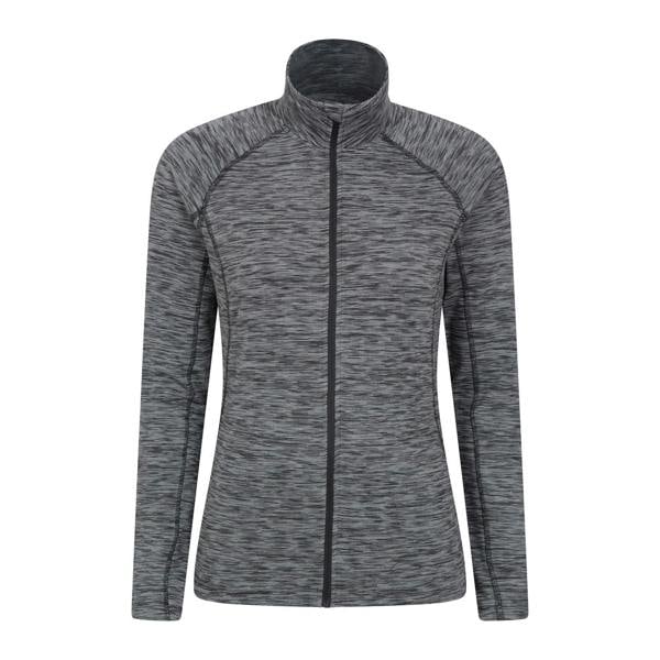 Mountain Warehouse Womens Bend & Stretch Full Zip Midlayer - Black