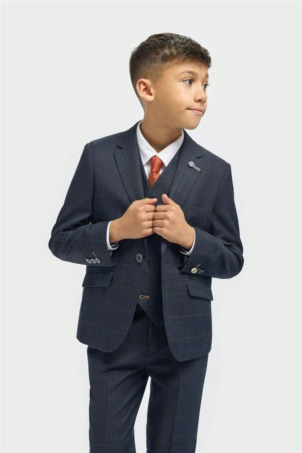 House of Cavani Boys Torino Navy Suit