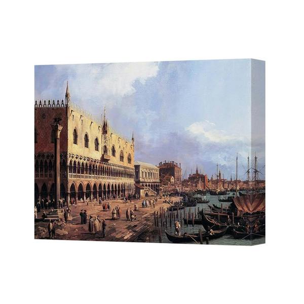 Benjamin Tate Design Venice Grand Canal Waterfront Canvas Wall Art Print