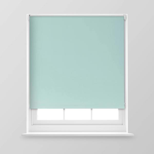 A.Unique Home Trimmable Blackout Roller Blind - 6FT - DUCK EGG - 180cm(W) x 170cm(L)