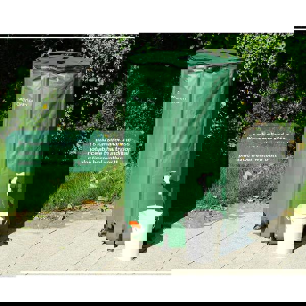 Gr8 Garden Collapsible 250L PVC Garden Water Butt Portable Rainwater Tank with Zipped Lid & Drain Tap