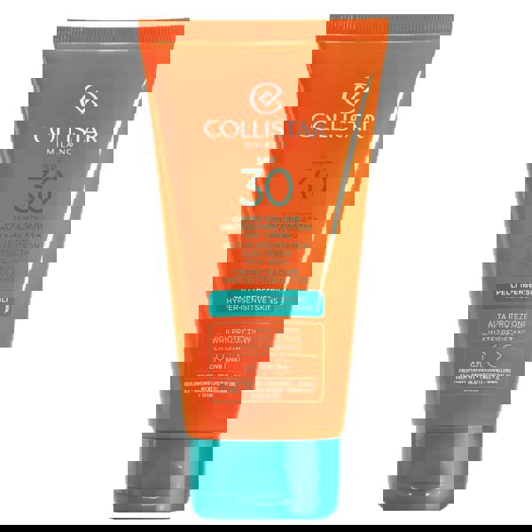 Collistar Sun Tan Active Protection Tanning Cream for Sensitive Skin SPF30 150ml