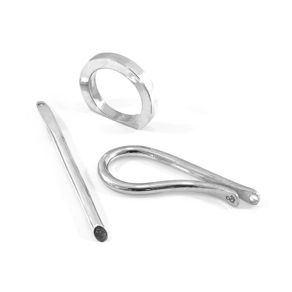 Anchor & Crew Byron Everyday Carry Silver Keyring