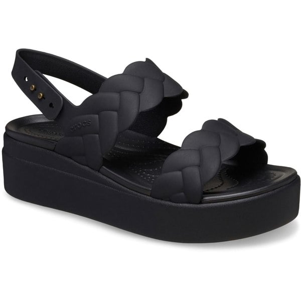 Crocs Brooklyn Woven Thermoplastic Women's Black/Black Sandals