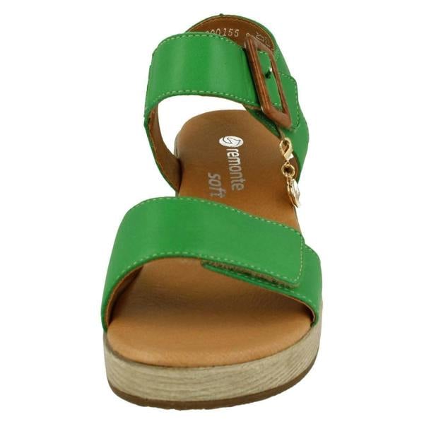 Rieker Ladies Remonte Adjustable Sandals With A 5 cm Block Heel D0N52