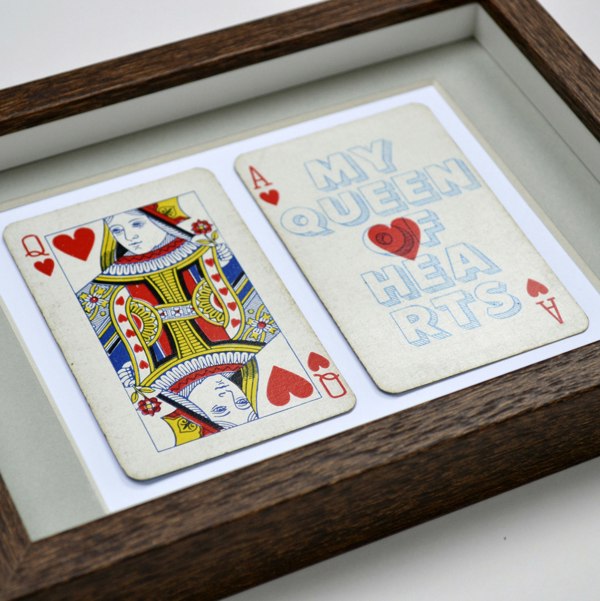 Hands & Hearts My queen of hearts playing card print