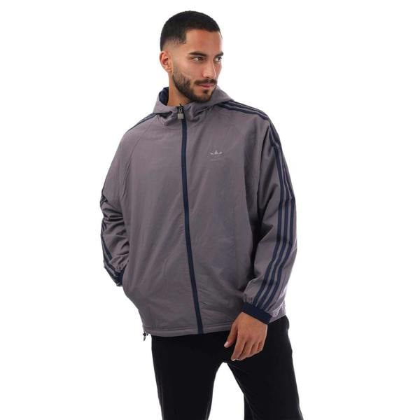 Adidas Mens Originals Reversible Windbreaker - Navy - 