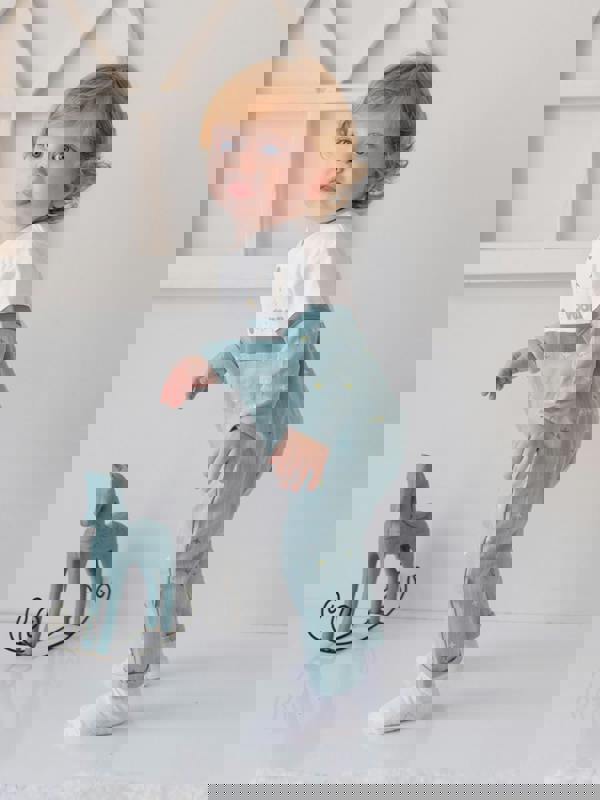 Mininio Baby Boys Knitted Overall in Green