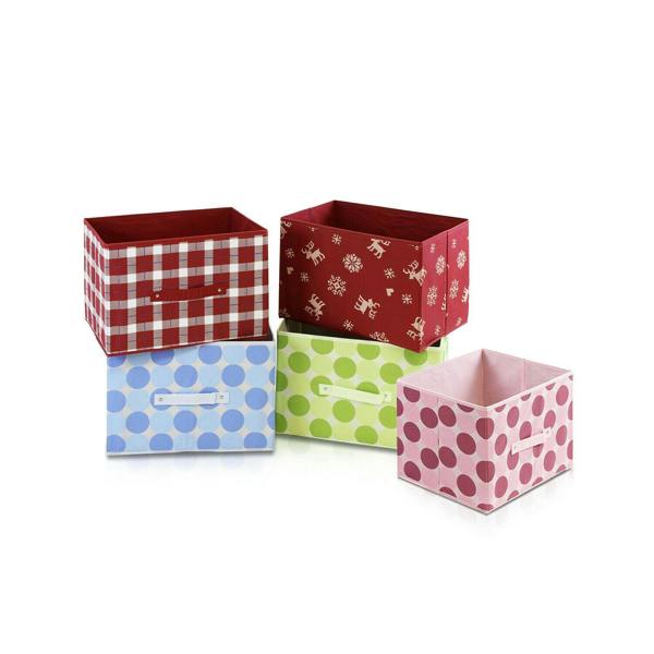 WALPLUS Laci Dot Design Non-Woven Fabric Soft Storage Organizer, Pink | Luxury Wall Decor for Living Room & Bedroom