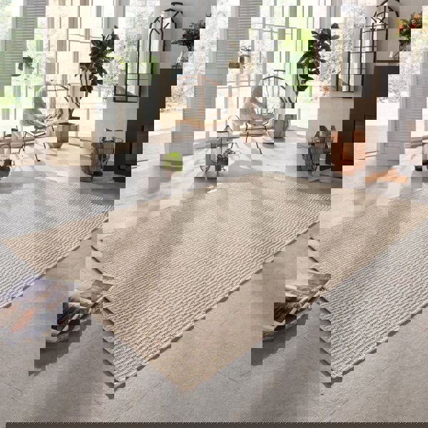 Indoor - Outdoor Dreux Natural Brown | Handmade-Look