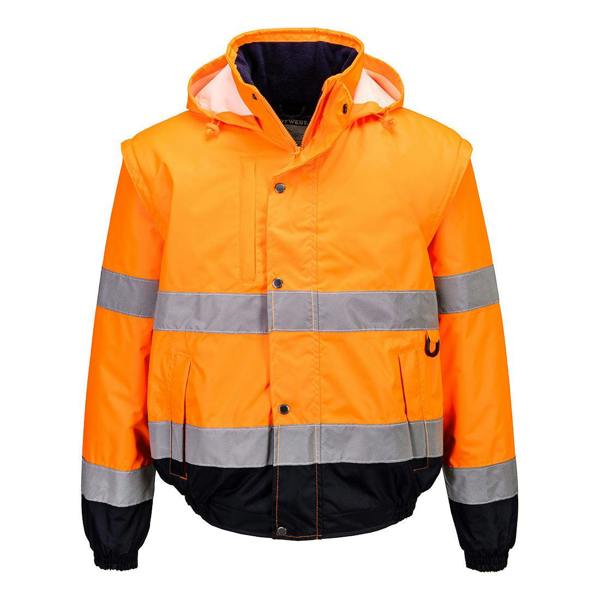Hi-Vis 2-in-1 Contrast Bomber Jacket Portwest