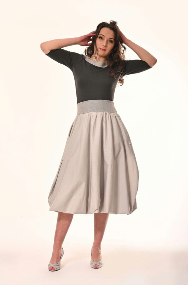 Frock Tales Enoki Puffball Skirt - Dove Grey