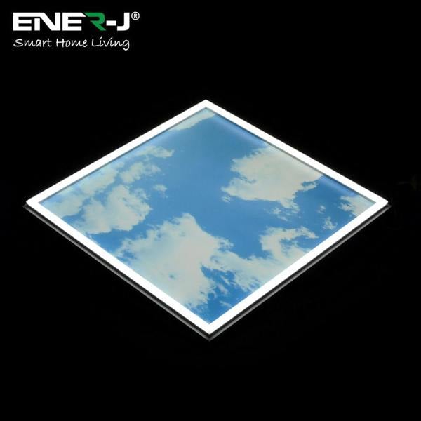 ENER-J SKY Cloud 2D with Borderline LED Backlit Panel, 60x60cms, 40W, 2pcs pack