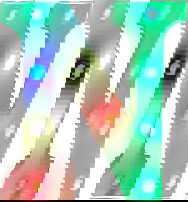 St Helens Battery Operated RGB Letter   With Remote Control Letter N