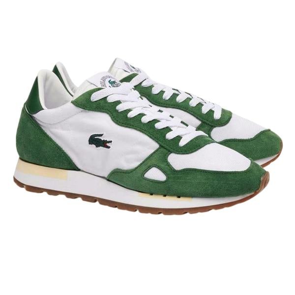 Lacoste Mens Partner 70 Suede Trainers - White - 