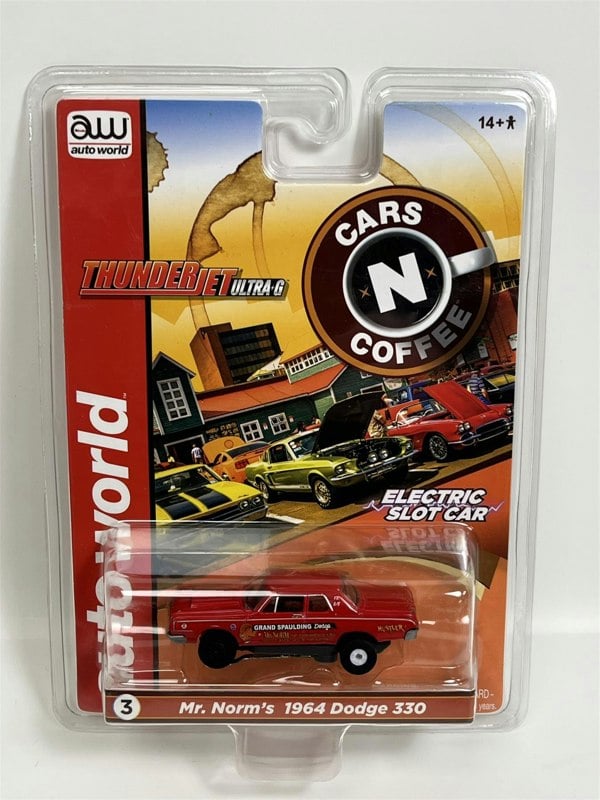 Auto World Slot Cars 1964 Dodge 330 Mr Norm's Thunderjet Ultra G HO Slot Car SC379-3