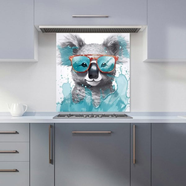 Warren Reed - Designer Splashart Koala In Glasses Kitchen Splashback