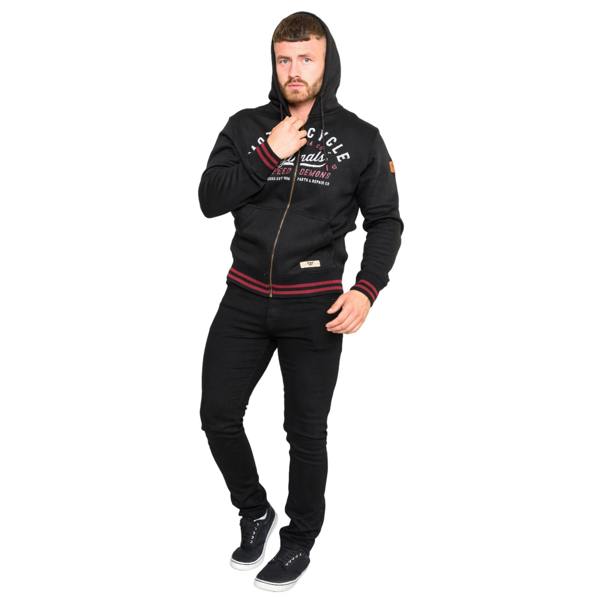 Duke Mens D555 Patrick Full Zip Full Zip Hoodie - Black - 