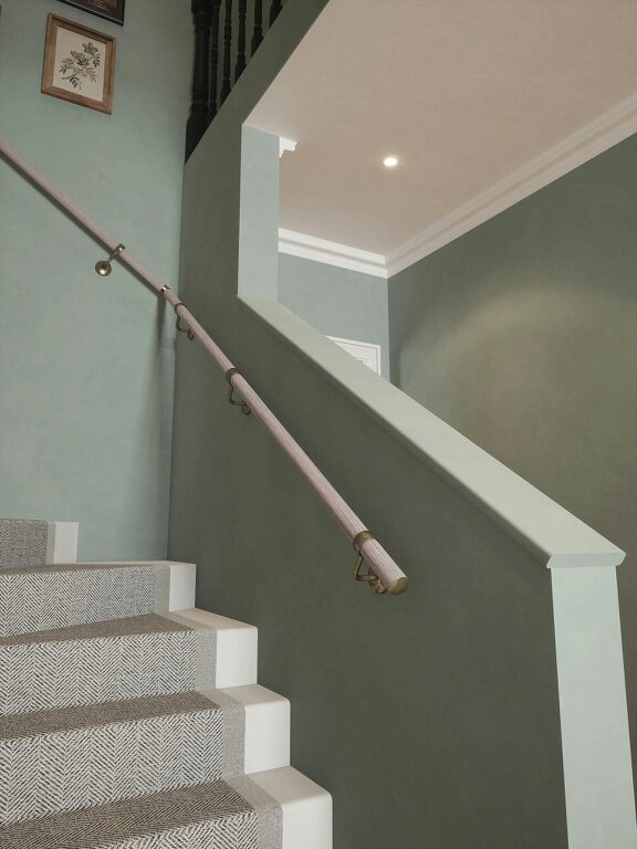Handrails Direct Pattingham Grey Wood Single Winder Handrail