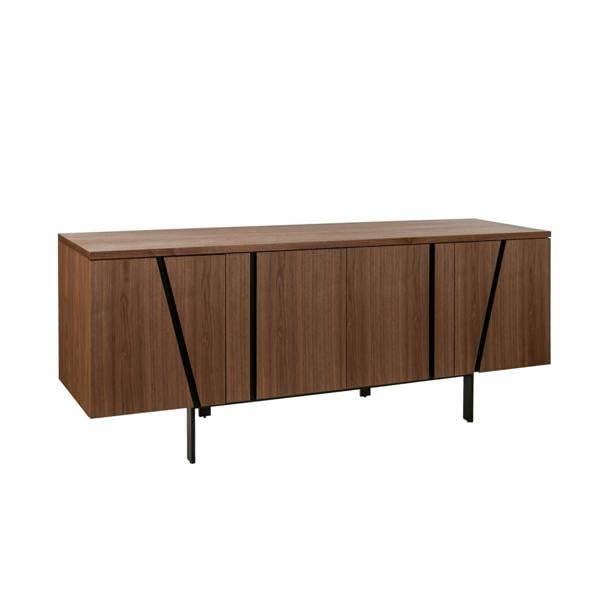 Angel Cerdá Sideboard walnut and black steel 3124