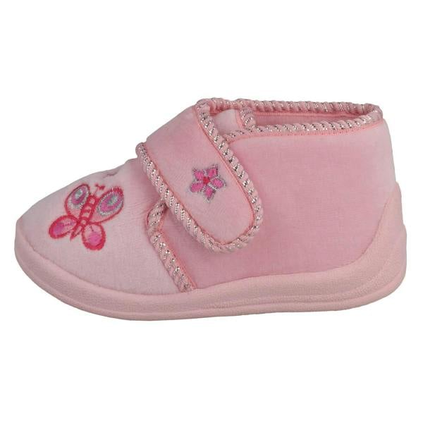 Spot On Girls Spot On Bootee Slippers With Butterfly Detail X2030