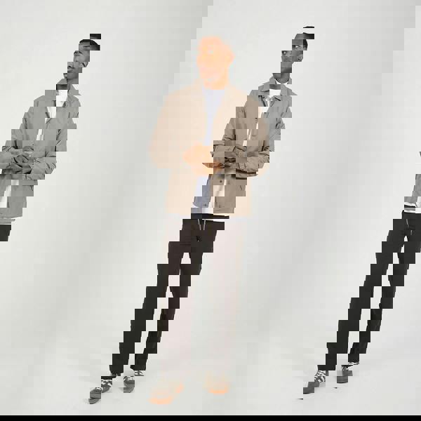 Brave Soul Taupe Lightweight Coach Style Jacket - Taupe Image 3