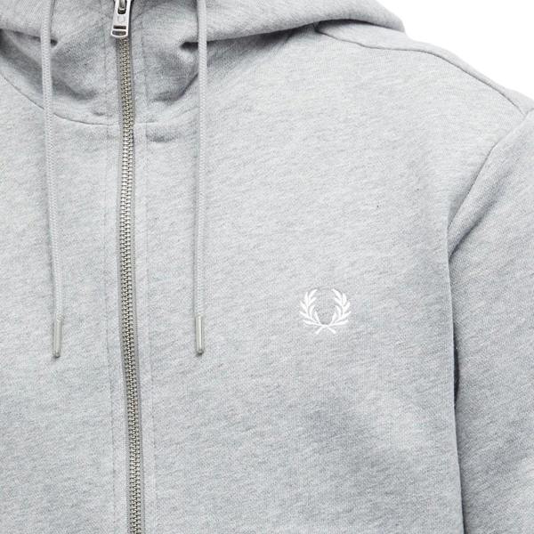 Fred Perry Steel Marl Zip Hoodie S
