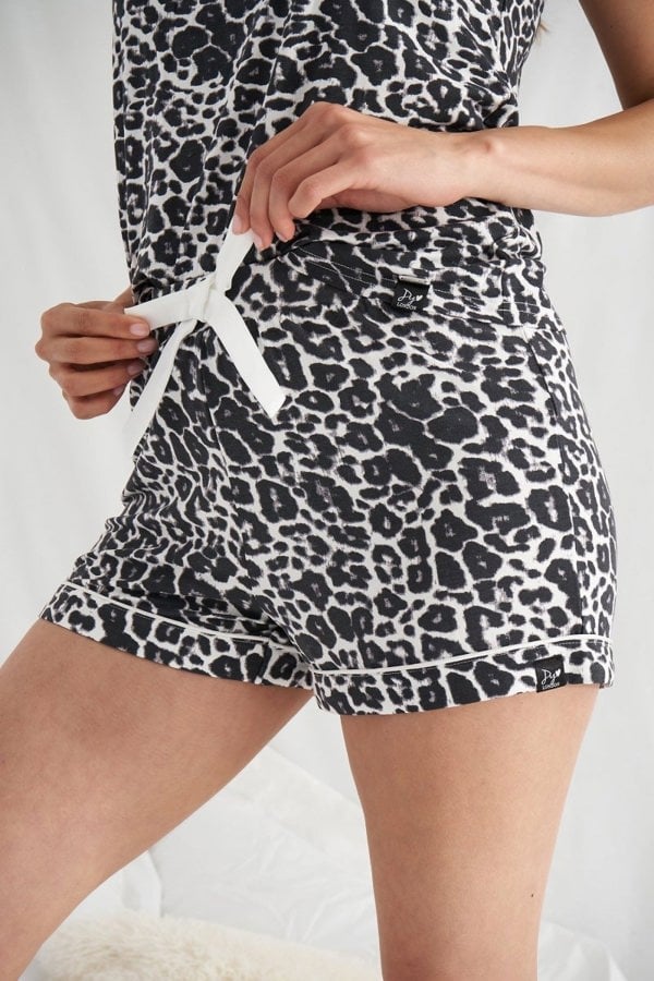 Bamboo Cami Short Pyjama Set in Luxe LeopardNightwear