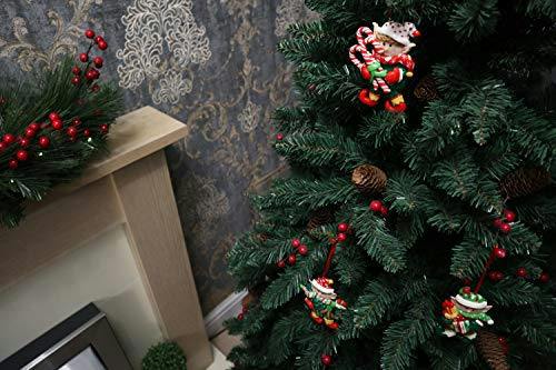 3pc Ceramic Christmas Tree Hanging Decorations Festive Home Decor Set image 7