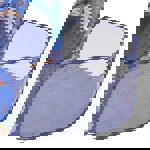 3 in 1 Aerospace Theme Play Tent with Play Tunnel and Ball Pit Play Tents Living and Home