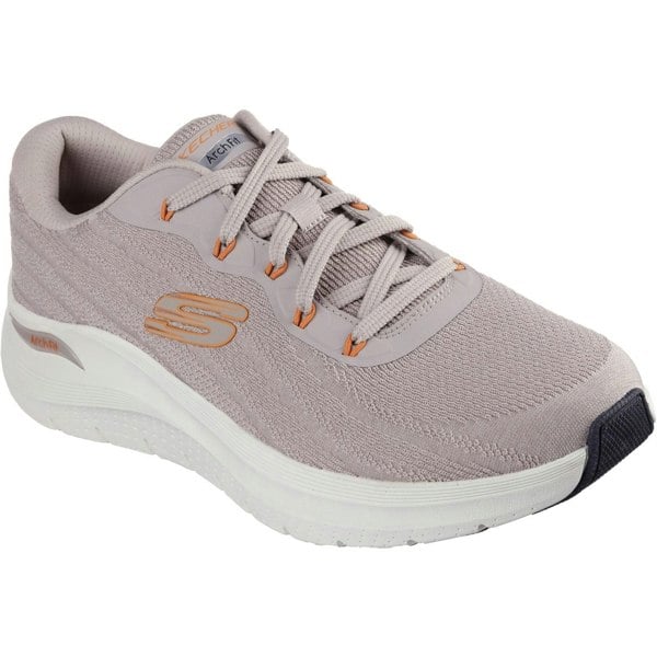 Skechers Arch Fit 2.0 Road Wave Men's Trainers in Taupe/Orange