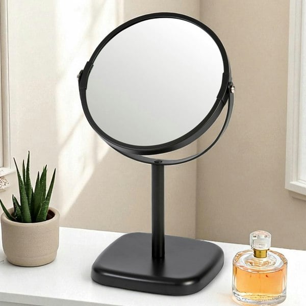 Showerdrape Capri Black 2x Magnifying Vanity Mirror