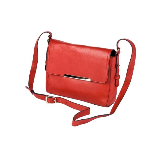 Eastern Counties Leather Nicole Leather Handbag - Red