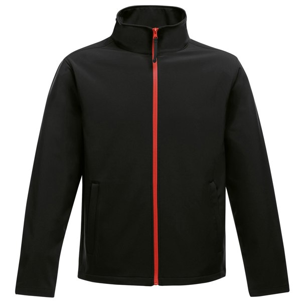 Regatta Standout Men's Ablaze Printable Softshell Jacket - Black/Classic Red