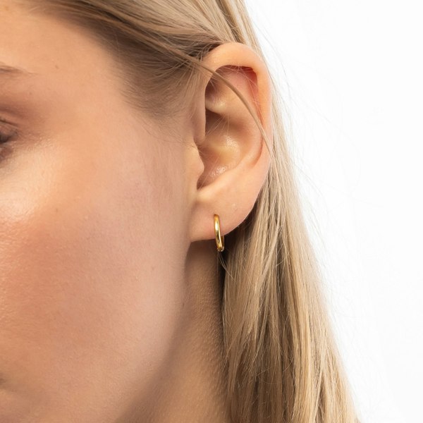 Spero London Sterling Silver Single Hoop Earring