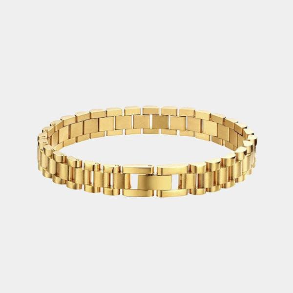 Elk & Bloom 14K Gold Chunky Watch Chain Link Bracelet