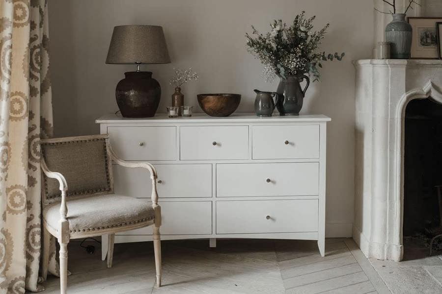Statement Furniture Edward Hopper Large 3 Over 4 Chest of Drawers Assembled Wide Chest