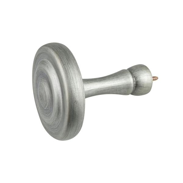 A.Unique Home Ribbed Wooden Curtain Pole with Rings and Fittings, In a Variety of Colours and Sizes (35mm)