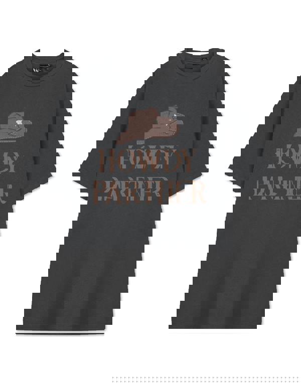 Show Me The Merch Mens Grey Howdy Partner Short Sleeved T-Shirt