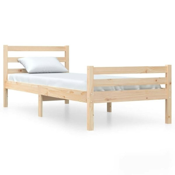 Berkfield Bed Frame Solid Wood 100x200 cm