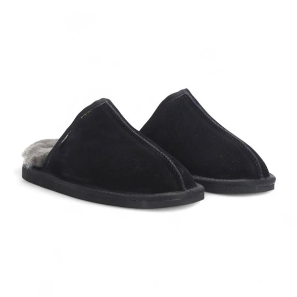 Infinity Leather Highland - Men's Genuine Sheepskin Suede Mule Slippers
