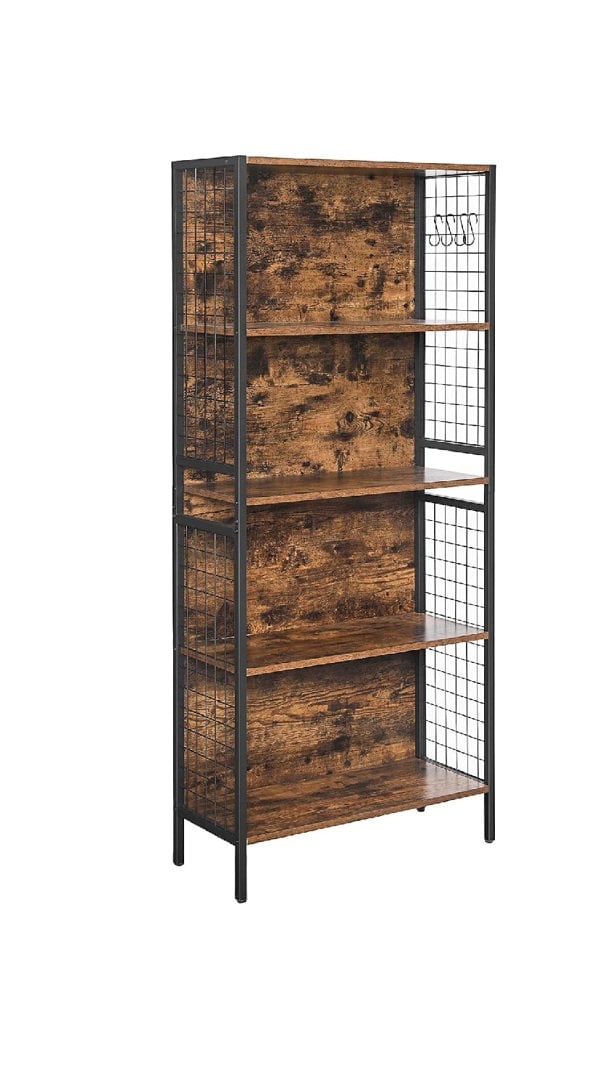Modcraft 4-Tier Bookcase with Metal Frame