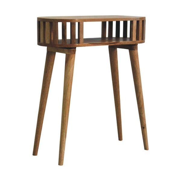 Wyld Haus Kailua Slated Mango Wood Open Console Table
