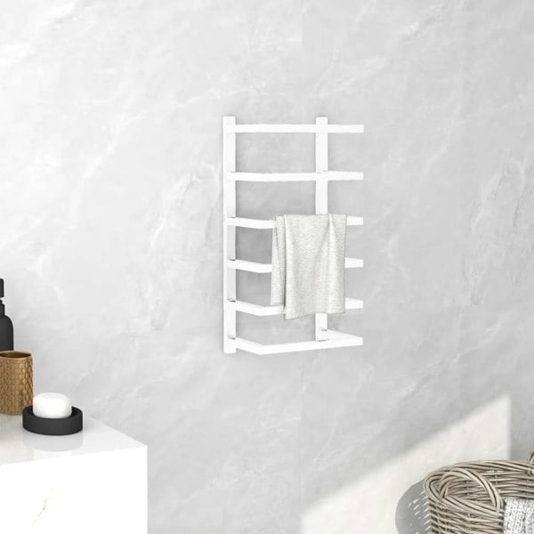 Berkfield Towel Rack White 24x12x48 cm Steel