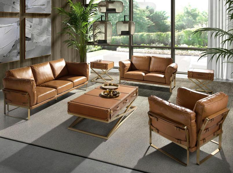 Angel Cerdá Camel Leather Armchair 5169