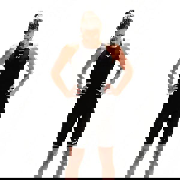 Black Speedo Fastskin LZR Ignite Kneeskin with sleek high-cut design